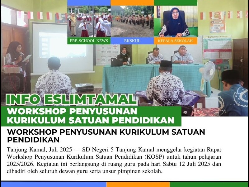 Rapat Workshop Penyusunan Kurikulum Satuan Pendidikan Tahun Pelajaran 2025/2026
