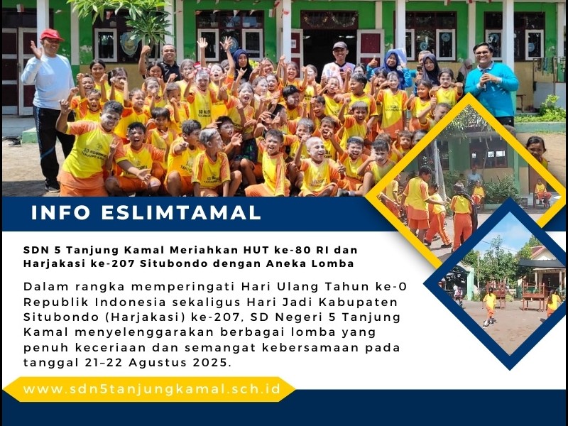 SDN 5 Tanjung Kamal Meriahkan HUT ke-80 RI dan Harjakasi ke-207 Situbondo dengan Aneka Lomba