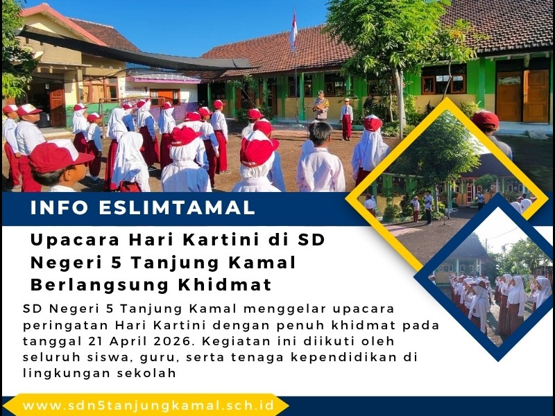 Upacara Hari Kartini di SD Negeri 5 Tanjung Kamal Berlangsung Khidmat
